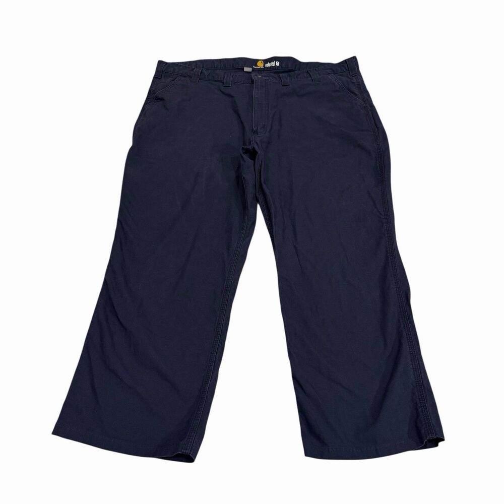 Carhartt Pants Rigby Relaxed‎ Straight Fit 44x30 Canvas Navy Utility 102291-412
